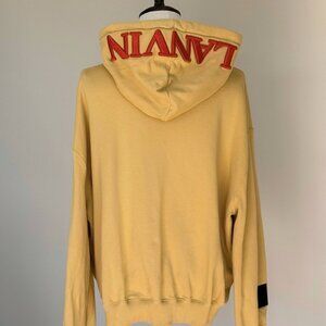 Lanvin Men's Yellow and Cream Hoodie